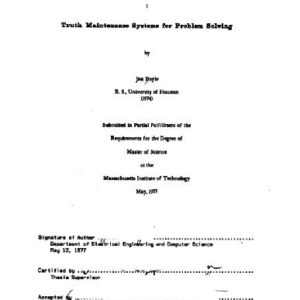 خرید و دانلود نسخه کامل کتاب Truth maintenance systems for problem solving