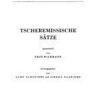 خرید و دانلود نسخه کامل کتاب Tscheremissische Sätze