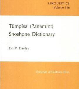 خرید و دانلود نسخه کامل کتاب Tümpisa (Panamint) Shoshone Dictionary