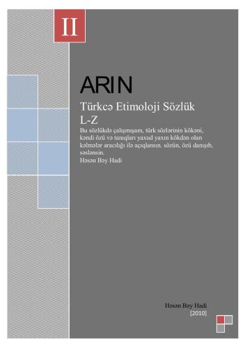 خرید و دانلود نسخه کامل کتاب Türkcə Etimoloji Sözlük II (L-Z)_68b9e6910bf39.jpeg خرید و دانلود نسخه کامل کتاب Türkcə Etimoloji Sözlük II (L-Z)
