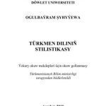خرید و دانلود نسخه کامل کتاب Türkmen diliniň stilistikasy