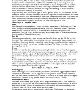 خرید و دانلود نسخه کامل کتاب Types of Computer Attacks
