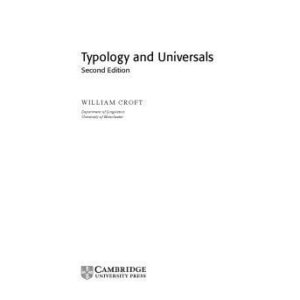 خرید و دانلود نسخه کامل کتاب Typology and universals