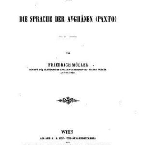 خرید و دانلود نسخه کامل کتاب Über die Sprache der Avghanen (Paxto)
