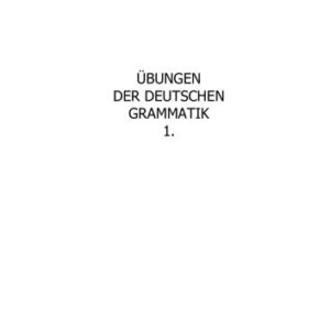 خرید و دانلود نسخه کامل کتاب Übungen der deutschen Grammatik