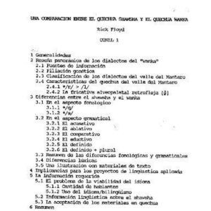 خرید و دانلود نسخه کامل کتاب Una comparación entre el quechua shawsha [ñuqa-huanka] y el quechua wanka [yaqa-huanca]