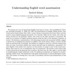 خرید و دانلود نسخه کامل کتاب Understanding English word accentuation