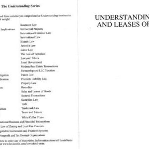 خرید و دانلود نسخه کامل کتاب Understanding Sales and Leases of Goods