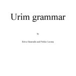 خرید و دانلود نسخه کامل کتاب Urim grammar [draft]