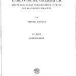 خرید و دانلود نسخه کامل کتاب Urslavische Grammatik III. Formenlehre