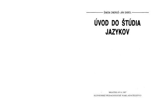 خرید و دانلود نسخه کامل کتاب Úvod do štúdia jazykov_68b8060f518e2.jpeg خرید و دانلود نسخه کامل کتاب Úvod do štúdia jazykov