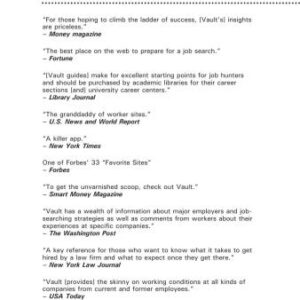 خرید و دانلود نسخه کامل کتاب Vault Guide to Flight Attendant Careers