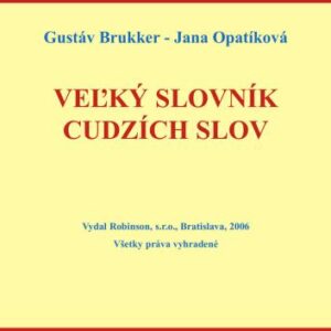 خرید و دانلود نسخه کامل کتاب Veľký slovník cudzích slov