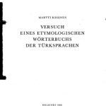 خرید و دانلود نسخه کامل کتاب Versuch eines etymologischen Wörterbuchs der Türksprachen