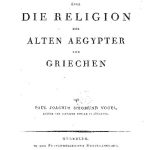 خرید و دانلود نسخه کامل کتاب Versuch über die Religion der alten Ägypter und Griechen