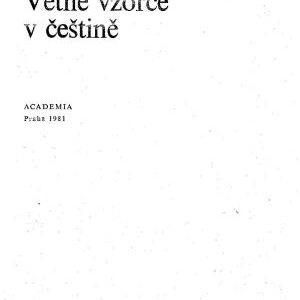 خرید و دانلود نسخه کامل کتاب Větné vzorce v češtině