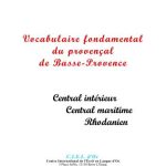 خرید و دانلود نسخه کامل کتاب Vocabulaire fondamental du provençal de Basse-Provence Central intérieur Central maritime Rhodanien