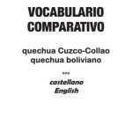 خرید و دانلود نسخه کامل کتاب Vocabulario comparativo quechua Cuzco-Collao – quechua boliviano – castellano – English
