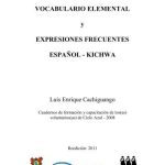 خرید و دانلود نسخه کامل کتاب Vocabulario elemental kichwa y expresiones frecuentes español – kichwa