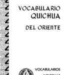 خرید و دانلود نسخه کامل کتاب Vocabulario quichua del Oriente