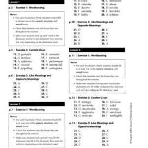 خرید و دانلود نسخه کامل کتاب Vocabulary Practice and Tests Grade 8