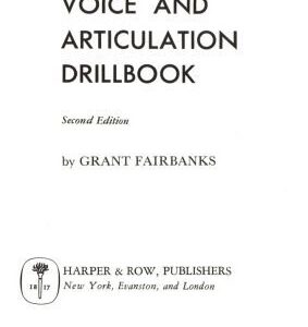 خرید و دانلود نسخه کامل کتاب Voice and Articulation Drillbook