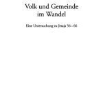 خرید و دانلود نسخه کامل کتاب Volk und Gemeinde im Wandel. Eine Untersuchung zu Jesaja 56-66