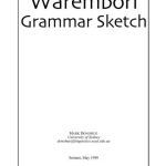 خرید و دانلود نسخه کامل کتاب Warembori Grammar Sketch