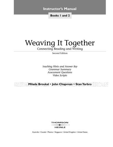 خرید و دانلود نسخه کامل کتاب Weaving It Together – Instructor’s Manual Book 1-2_68c043f2d5e24.jpeg خرید و دانلود نسخه کامل کتاب Weaving It Together – Instructor’s Manual Book 1-2