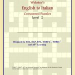 خرید و دانلود نسخه کامل کتاب Webster’s English to Italian Crossword Puzzles: Level 2