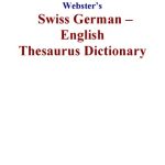 خرید و دانلود نسخه کامل کتاب Websters Swiss German – English Thesaurus Dictionary