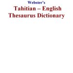خرید و دانلود نسخه کامل کتاب Websters Tahitian – English Thesaurus Dictionary