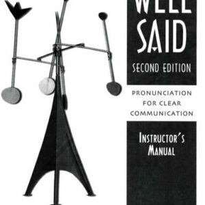 خرید و دانلود نسخه کامل کتاب Well Said: Pronunciation for Clear Communication Coursebook, Instructor’s Manual