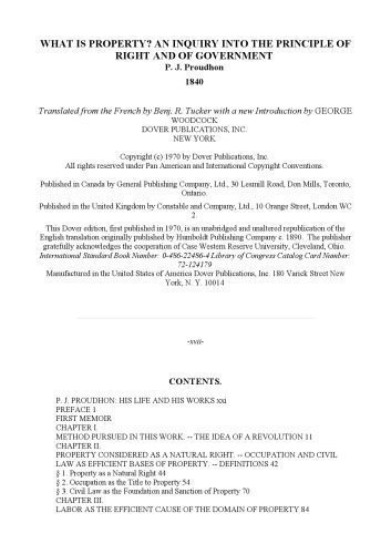 خرید و دانلود نسخه کامل کتاب What is property?: an inquiry into the principle of right and of government_68c8aca467171.jpeg خرید و دانلود نسخه کامل کتاب What is property?: an inquiry into the principle of right and of government
