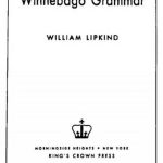 خرید و دانلود نسخه کامل کتاب Winnebago Grammar