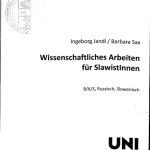 خرید و دانلود نسخه کامل کتاب Wissenschaftliches Arbeiten für SlawistInnen