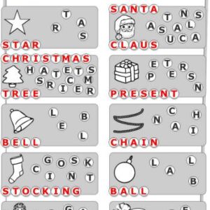 خرید و دانلود نسخه کامل کتاب Worksheet – Christmas printables