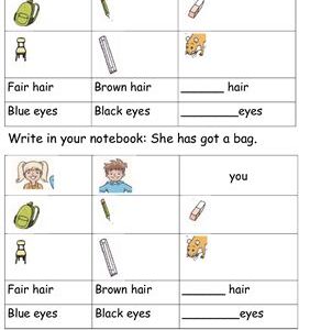 خرید و دانلود نسخه کامل کتاب Worksheet Have/ has got