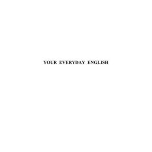 خرید و دانلود نسخه کامل کتاب Your Everyday English
