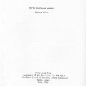 خرید و دانلود نسخه کامل کتاب Yupik Roots and Affixes