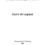 خرید و دانلود نسخه کامل کتاب 1961 – Cours de Logique – Partie 01