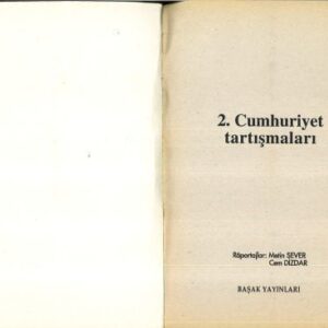 خرید و دانلود نسخه کامل کتاب 2. Cumhuriyet Tartışmaları