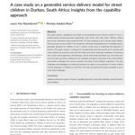 خرید و دانلود نسخه کامل کتاب A case study on a generalist service delivery model for street children in Durban, South Africa: Insights from the capability approach