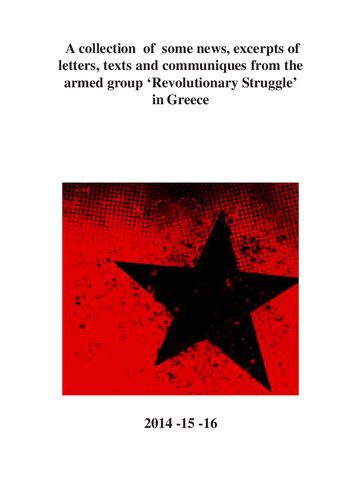 خرید و دانلود نسخه کامل کتاب A collection of some news, excerpts of letters, texts and communiques from the armed group ‘Revolutionary Struggle’ in Greece: 2014 -15 -16_68e6f55d69bef.jpeg خرید و دانلود نسخه کامل کتاب A collection of some news, excerpts of letters, texts and communiques from the armed group ‘Revolutionary Struggle’ in Greece: 2014 -15 -16