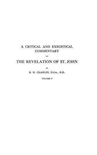 خرید و دانلود نسخه کامل کتاب A Critical and Exegetical Commentary on the Revelation of St. John