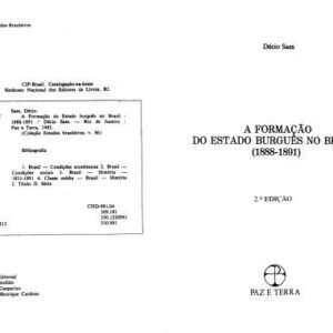 خرید و دانلود نسخه کامل کتاب A Formação do Estado Burguês no Brasil (1988-1891)