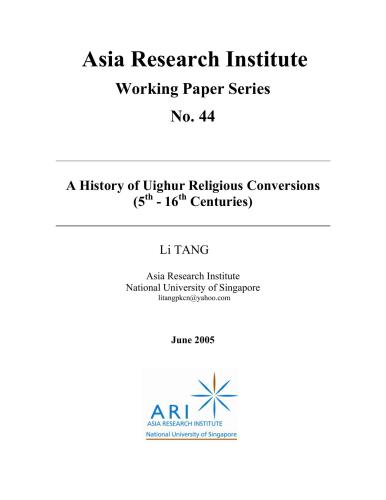 خرید و دانلود نسخه کامل کتاب A history of Uighur religious conversions (5th – 16th centuries)_68dede607aa97.jpeg خرید و دانلود نسخه کامل کتاب A history of Uighur religious conversions (5th – 16th centuries)