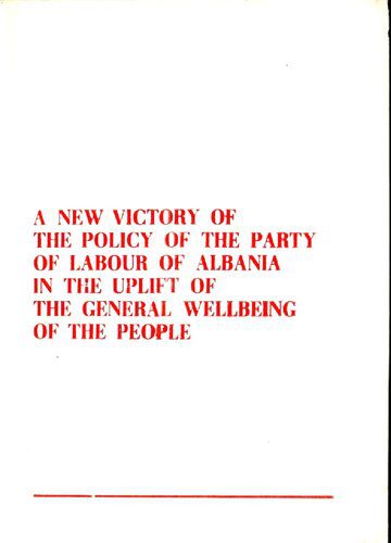 خرید و دانلود نسخه کامل کتاب A new victory of the policy of the Party of Labour of Albania in the uplift of the general wellbeing of the people_68e7cc938cc90.jpeg خرید و دانلود نسخه کامل کتاب A new victory of the policy of the Party of Labour of Albania in the uplift of the general wellbeing of the people