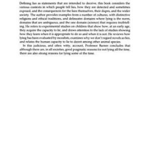 خرید و دانلود نسخه کامل کتاب A Pack of Lies: Towards a Sociology of Lying (Themes in the Social Sciences)