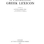 خرید و دانلود نسخه کامل کتاب A Patristic Greek Lexicon